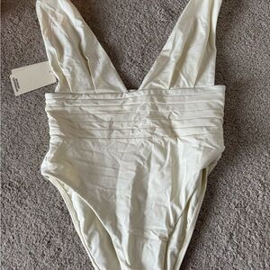 Monday Swimwear Cream One-Piece